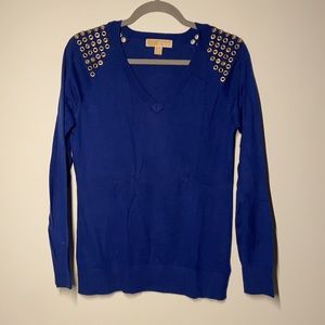 NWOT Michael Kors Grommet Shoulder Sweater, Small